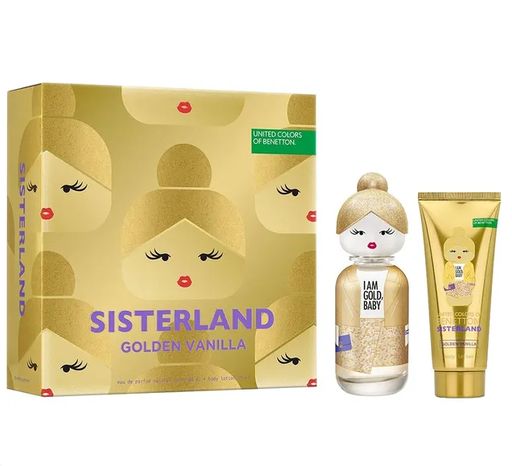 BENETTON SISTERLAND GOLDEN VANILLA EDP80ML+BL75ML