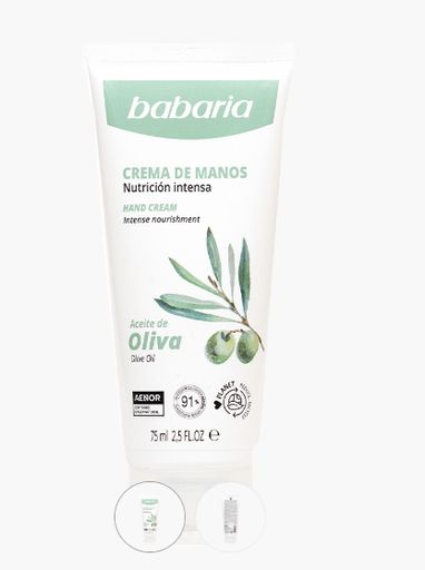 BABARIA CREMA PARA MANOS ACEITE DE OLIVA 75ML