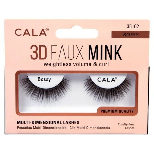 CALA 3D FAUX MINK PESTAÑA #35102 BOSSY