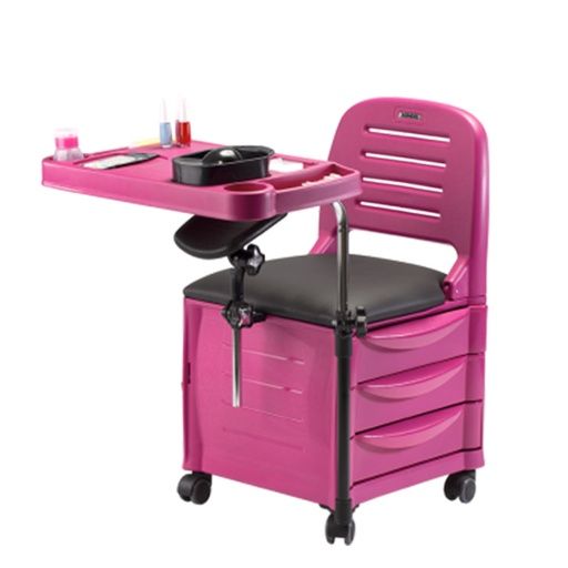 MESA MANICURA VENEZA ROSA