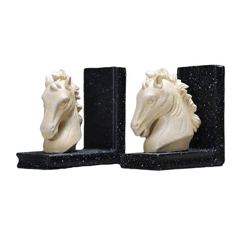 DECORACION SEPARADOR DE LIBROS - CABALLO BLANCO