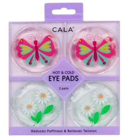 CALA HOT&amp;COLD EYE PADS 2 PAIRS - BUTTERFLY/DAISY