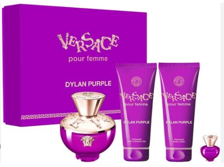 VERSACE DYLAN PURPLE SET EDP100ML+BSG100ML+BL100ML+EDP5ML