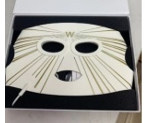 D39 LED LIGHT THERAPY SILICONE FACE MASK - WHITE