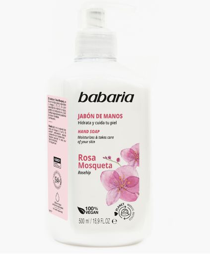 BABARIA ROSA MOSQUETA JABON DE MANOS 500ML