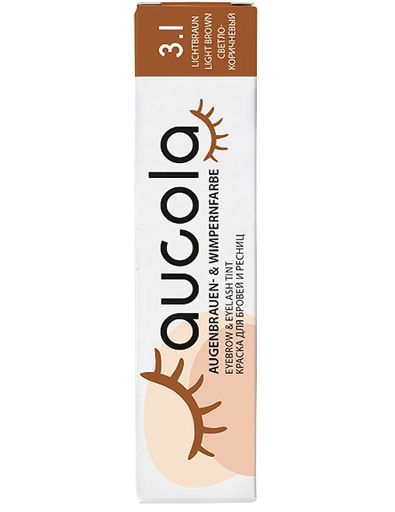 AUCOLA LIGHT BROWN 3.1 EYEBROW &amp; EYELASH TINT 15ML