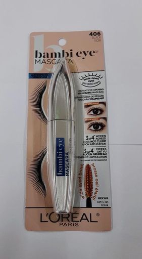 LOREAL BAMBI EYE MASCARA #406 BLACK