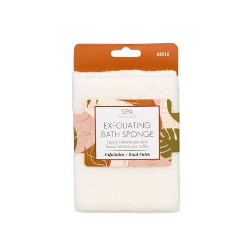 SPA SOLUTIONS EXFOLIATING BATH SPONGE - CREAM