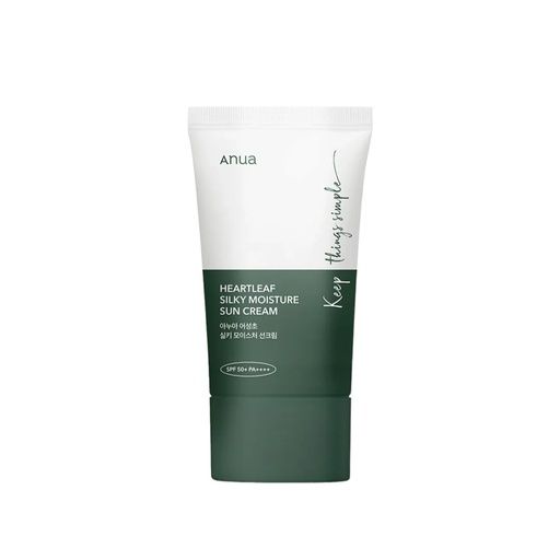 ANUA HEARTLEAF SILKY MOISTURE SUN CREAM SPF50+ 50ML