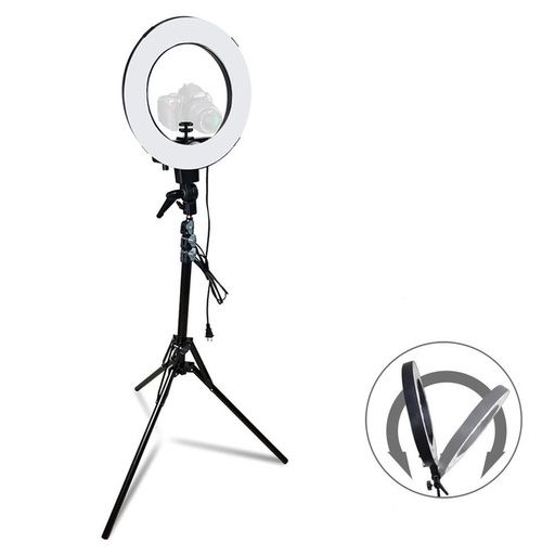 ARO DE LUZ PARA MAQUILLAJE RING LIGHT - PLATEADO