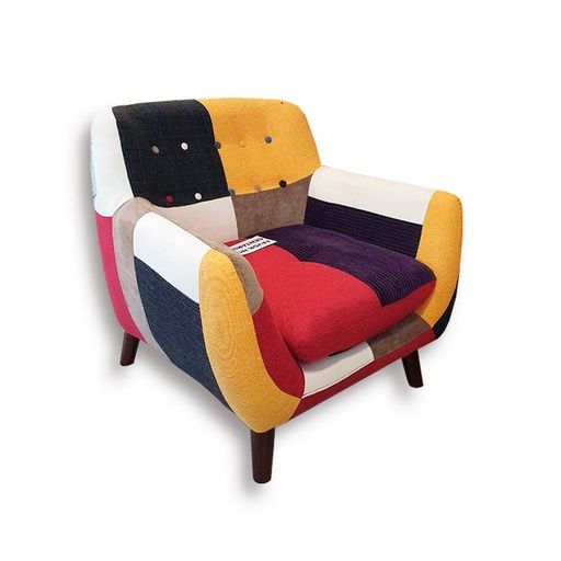 SOFA COLORIDO AMARILLENTO PARA 1 PERSONA