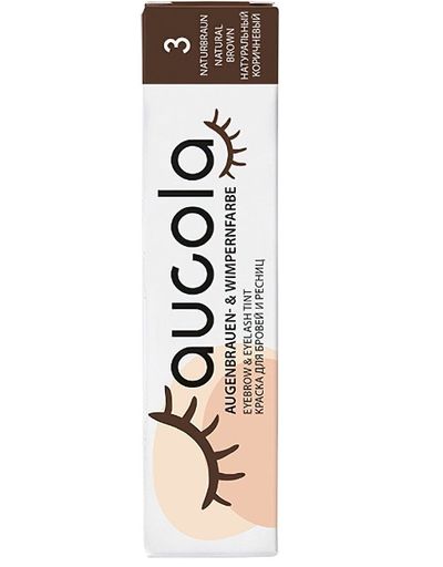 AUCOLA NATURAL BROWN EYEBROW &amp; EYELASH TINT 15ML