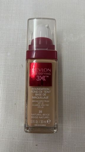 REVLON AGE DEFYING 3X FOUNDATION #35 NATURAL BEIGE