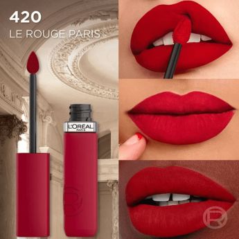 LOREAL INFALLIBLE LABIAL MATTE 420 LE ROUGE DE PARIS