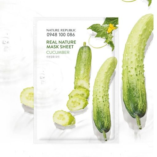 NATURE REPUBLIC REAL NATURE MASK SHEET CUCUMBER