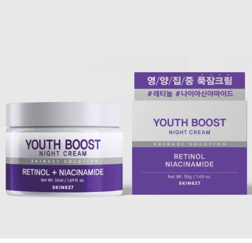 SKIN627 YOUTH BOOST NIGHT CREAM RETINOL NIACINAMIDE 50G