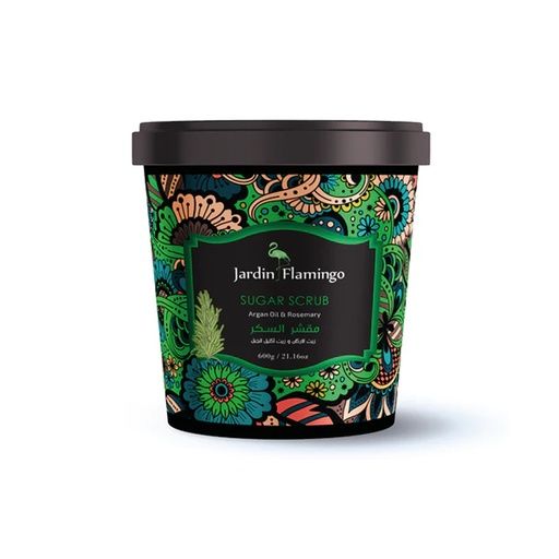 FLAMINGO SUGAR SCRUB ARGAN OIL AND ROSEMARY 600G