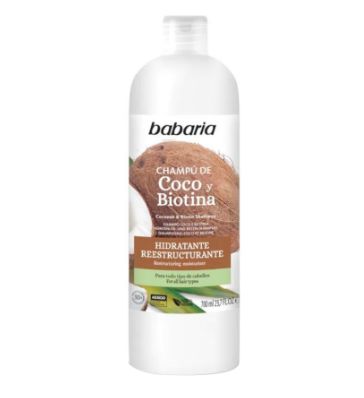 BABARIA CHAMPU DE COCO Y BIOTINA 700ML