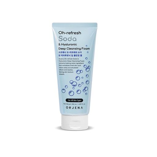 ORJENA OH-REFRESH SODA &amp; HYALURONIC DEEP CLEANSING FOAM 180ML