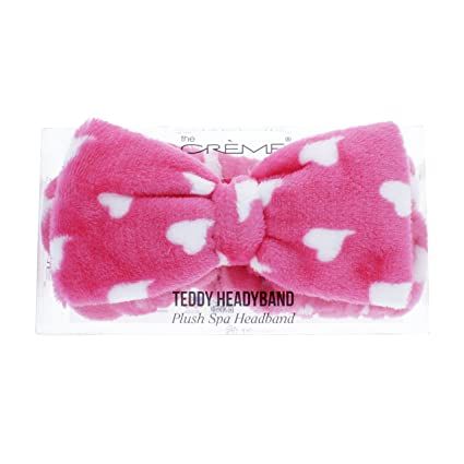 CREME TEDDY HEADYBAND PINK
