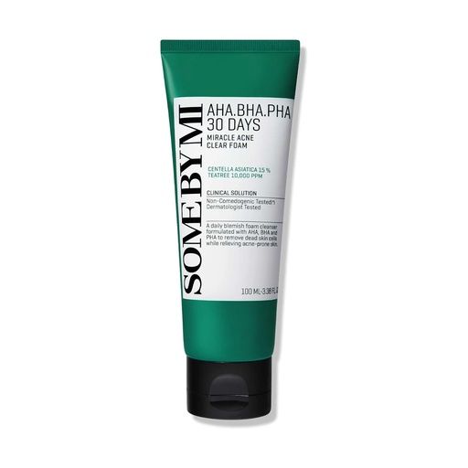 SOMEBYMI ACNE AHA-BHA-PHA 30 DAYS MIRACLE ACNE CLEAR FOAM 100ML