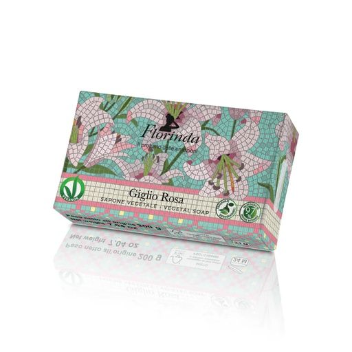FLORINDA VEGETAL SOAP 100G ROSE LILY MOSAIC