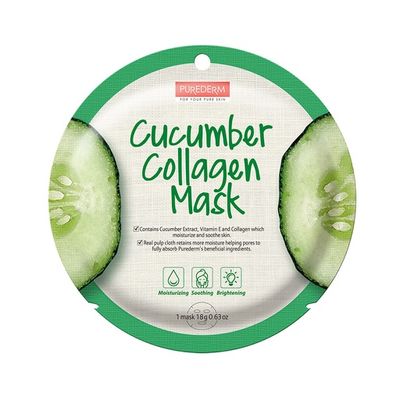 PUREDERM CUCUMBER COLLAGEN MASK - ADS806