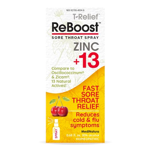 T-Relief ReBoost Zinc Sore Throat Spray