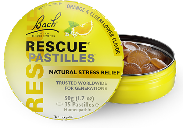 Bach Rescue Pastilles, Size: 35 Pastilles, Flavor: Orange &amp; Elderflower