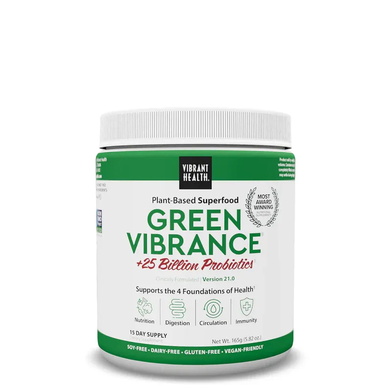 Green Vibrance, Size: 165g (6.1 oz), Flavor: Unflavored
