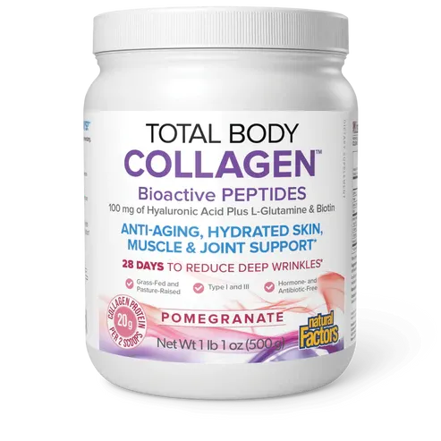 Total Body Collagen Bioactive Peptides, Size: 1 lb 1 oz, Flavor: Pomegranate