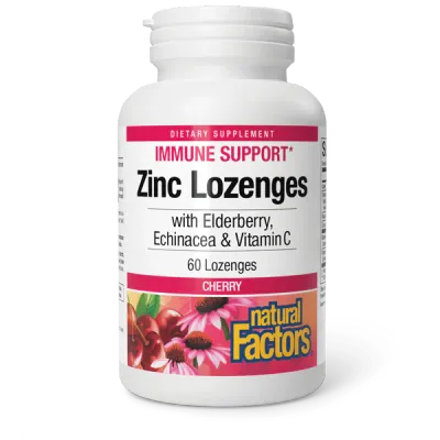 Zinc Lozenges w/ Elderberry, Echinacea, C