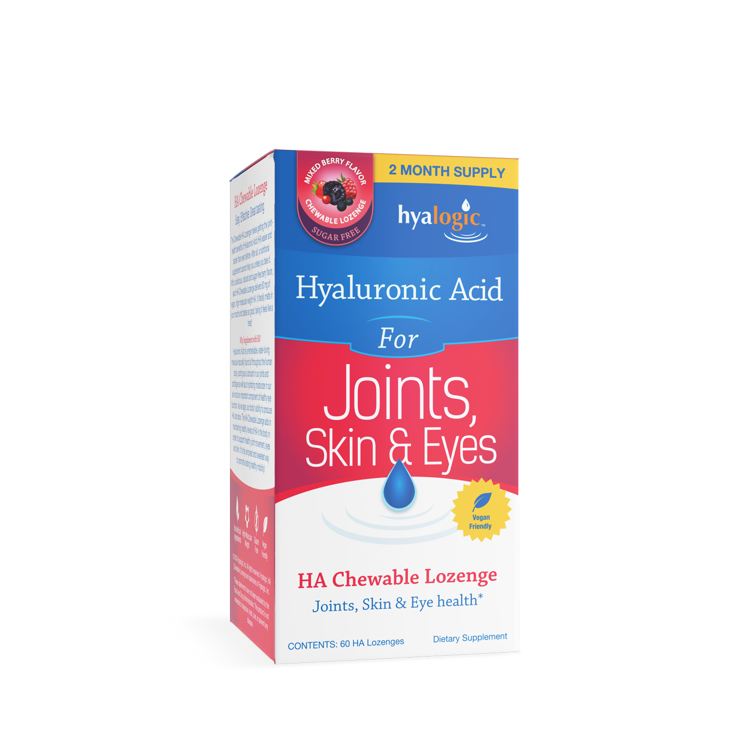 HA Chewable Lozenge for Joints Skin &amp; Eyes