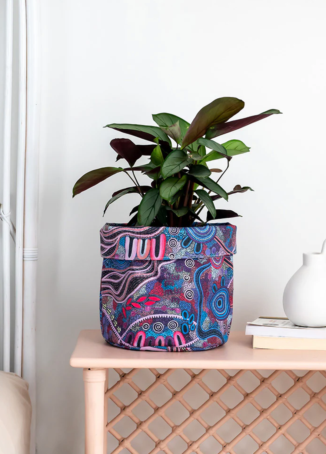 Yarn Large Canvas Plant Pot - Grandmother's Country