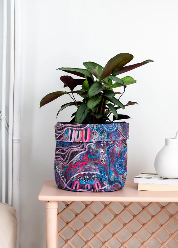 Yarn Large Canvas Plant Pot - Grandmother's Country