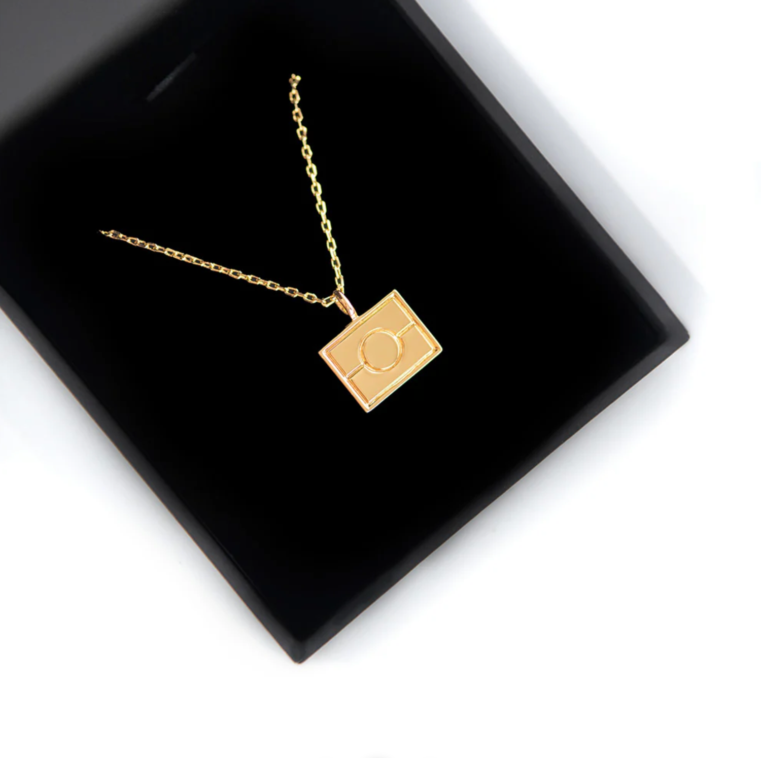 Gold Proud Outline Necklace (56cm)