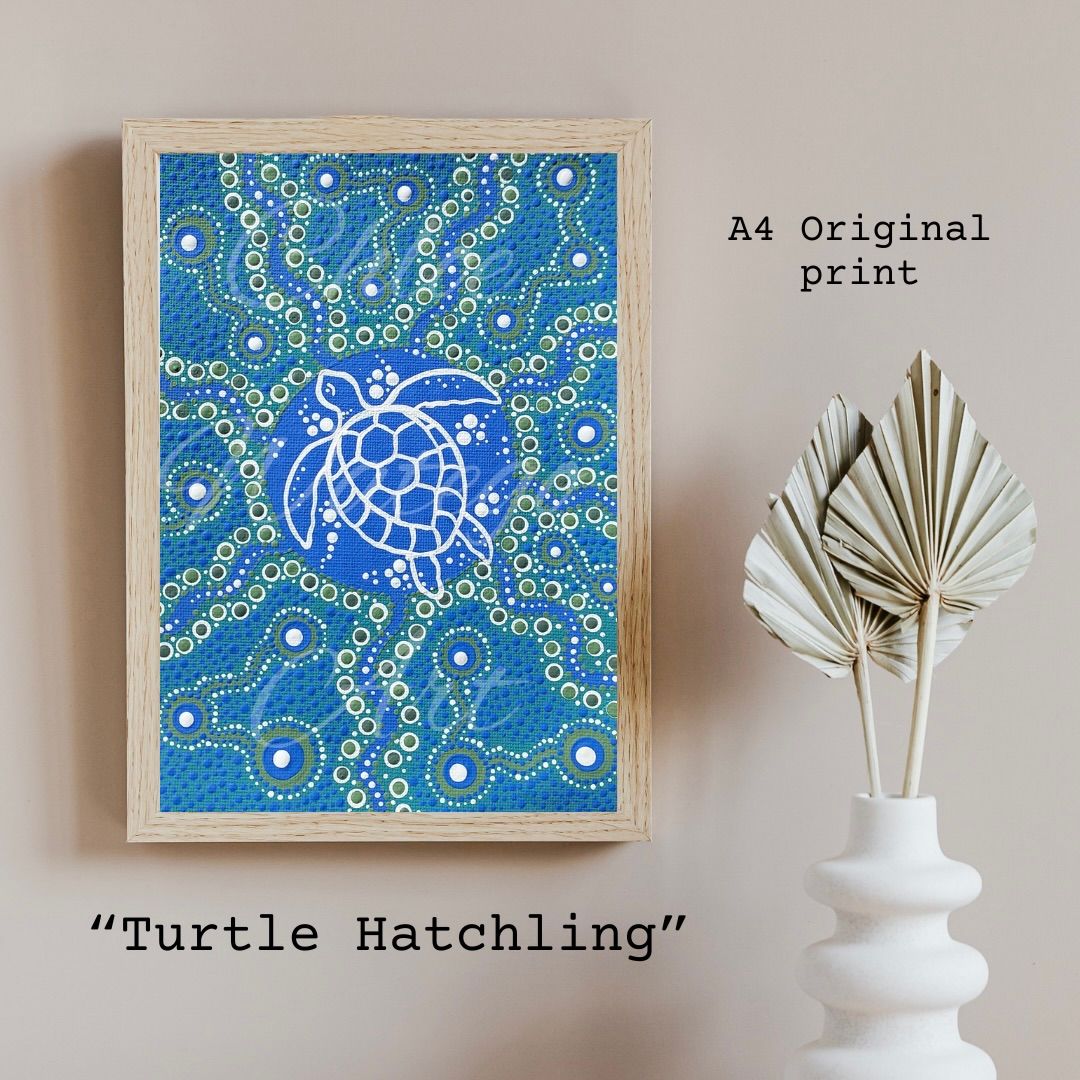 Original print - Turtle Hatchling