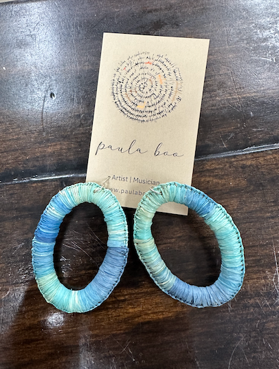 Paula Boo - Woven Hoop Earrings (med)
