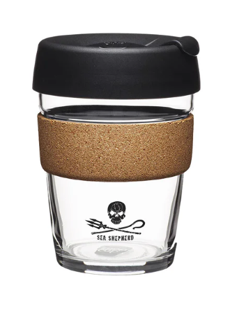 Sea Shepherd - Jolly Roger Glass & Cork Keep Cup