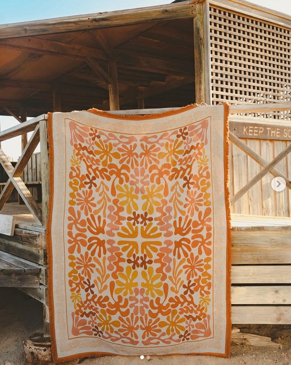 Cactus Collective - Coral Drift Orange Print