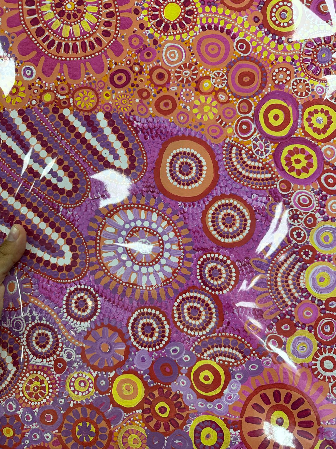 Original Print - Pink circles