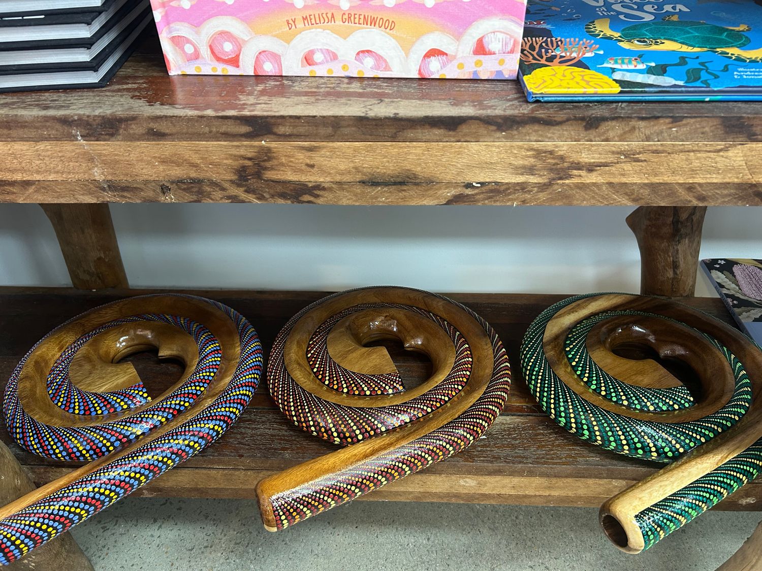 Handcarved Spiral Didgeridoo