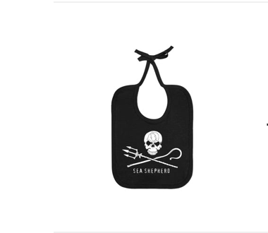 Sea Shepherd - Jolly Roger Baby Bib