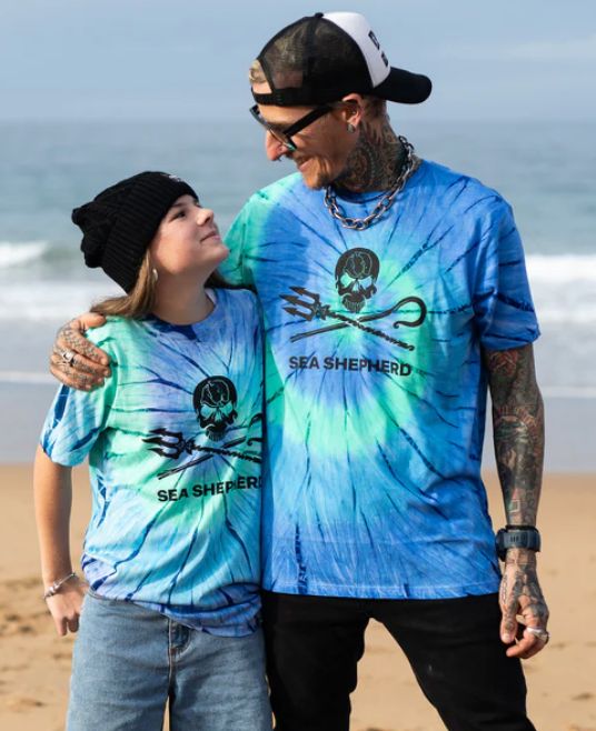 Sea Shepherd - Unisex Tie Dye Tee Ocean Blue