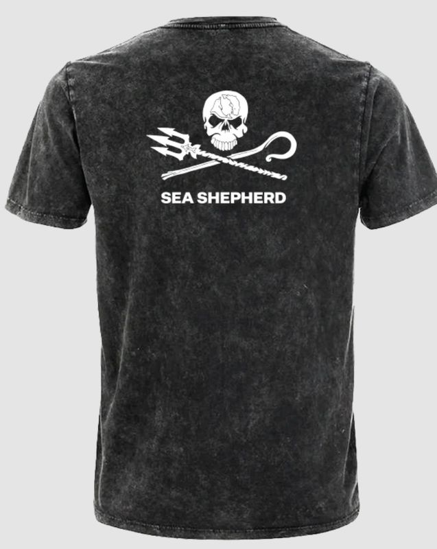 Sea Shepherd - Unisex Jolly Roger Tee ( Acid black )