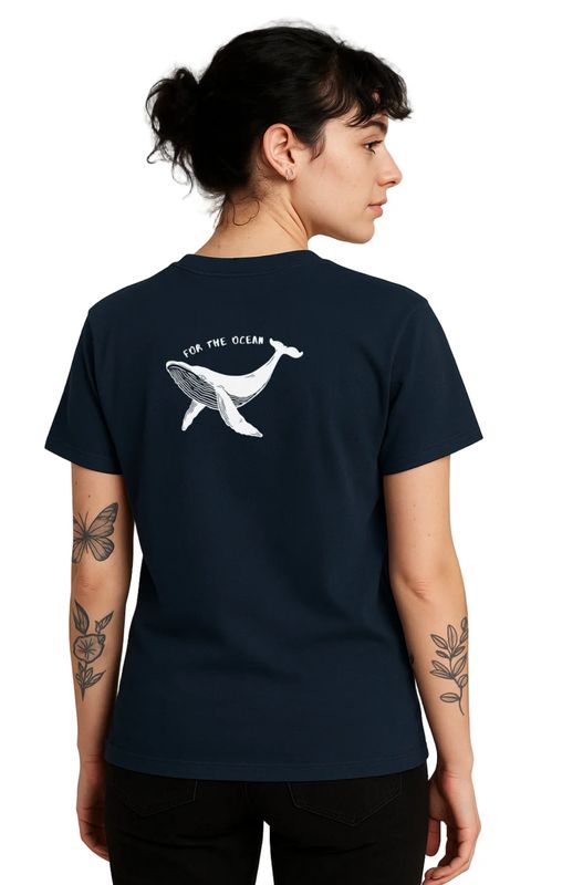 Sea Shepherd For the Oceans Whale Tee (Navy)