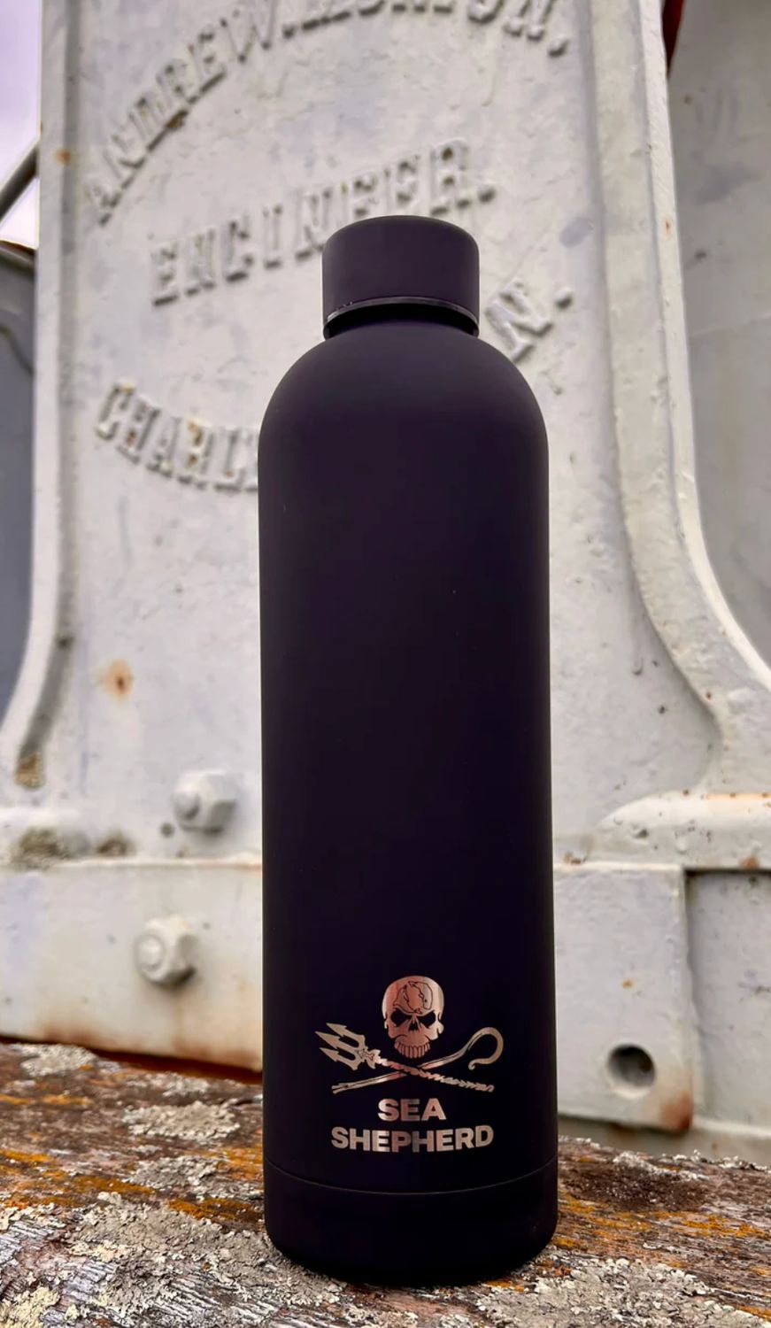 Sea Shepherd X SAGE & COOPER ALLEGRA BOTTLE - MATTE ONYX