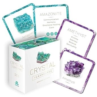 Crystal Flashcards: 50 full-color cards with metal ring-hold
