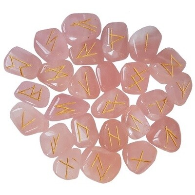 Rose Quartz Rune Set