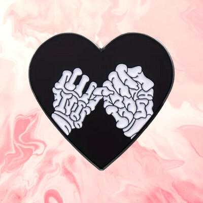 Skeleton Pinky Swear Pin